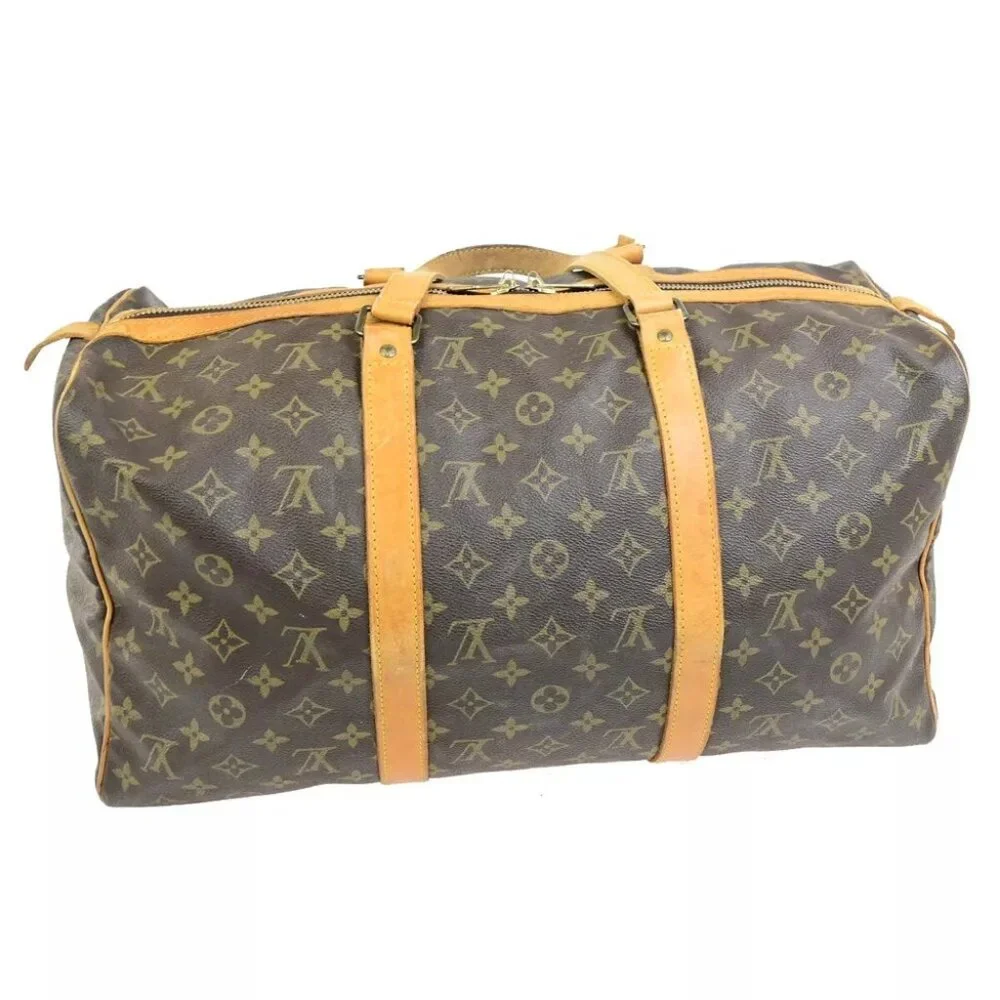 LOUIS VUITTON Sac Souple 45 Travel Hand Bag Monogram Leather BN